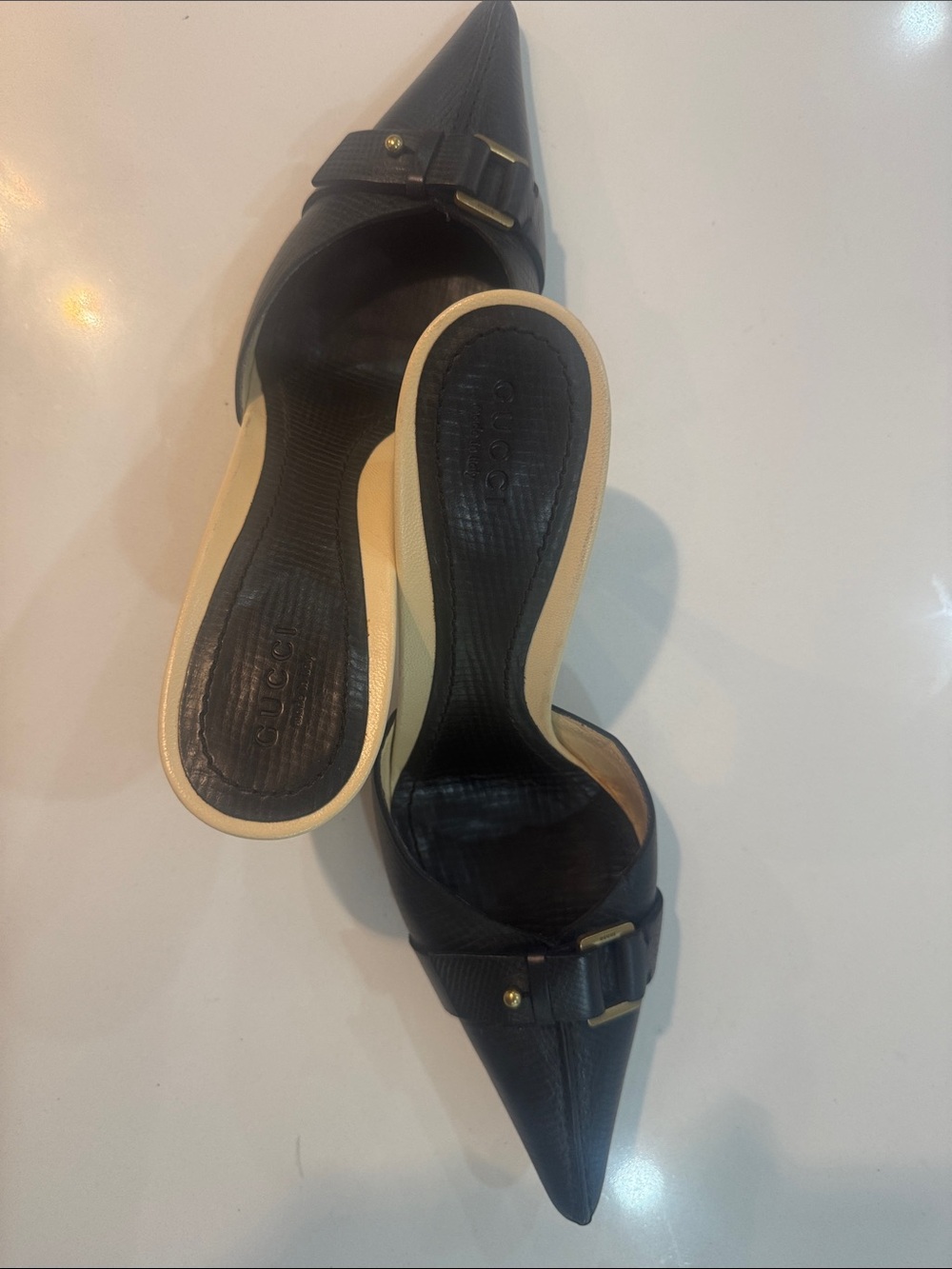 GUCCI “Tom Ford” 2004 collection, leather mule - Picture 12 of 16